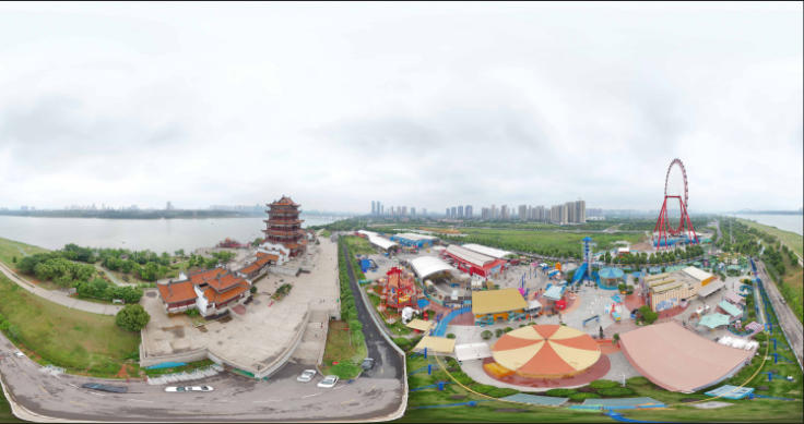 湘潭万楼青年码头360°全景